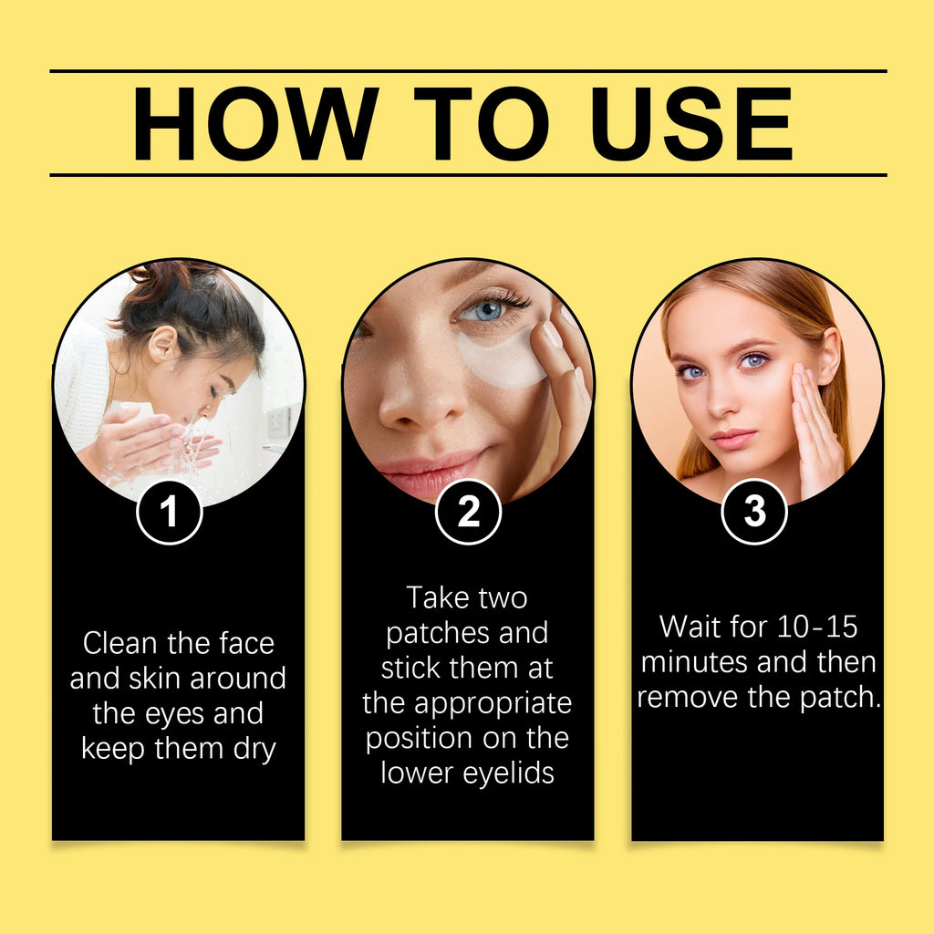OUHOE Snail Eye Mask Moisturizing Eye Patches Firming Lifting Puffiness Remove Dark Circles and Eye Bags Eyes Skincare Products