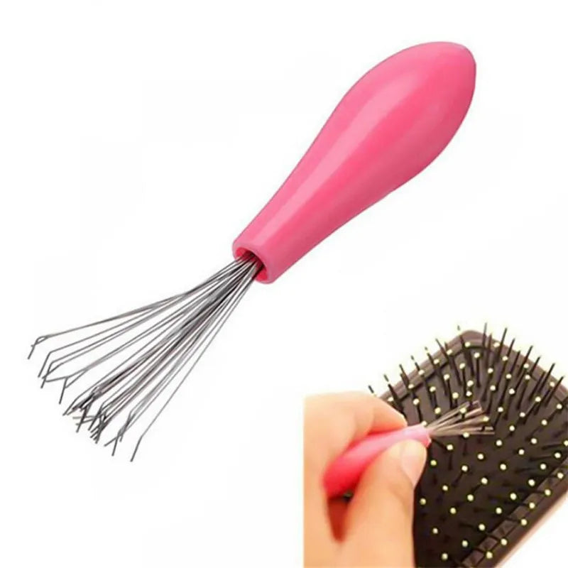 Comb Brush Cleaner Cleaner Remover Embedded Beauty Tool Plastic Handle Hair Comb Cleanup Hook Salon Hairdressing Tool Barber