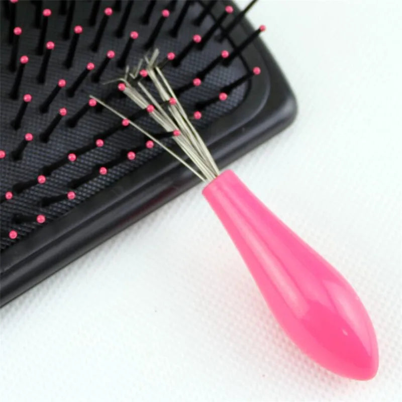 Comb Brush Cleaner Cleaner Remover Embedded Beauty Tool Plastic Handle Hair Comb Cleanup Hook Salon Hairdressing Tool Barber