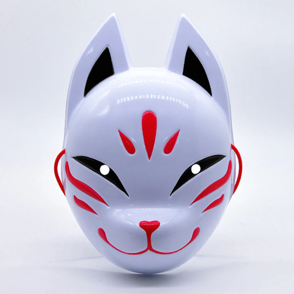 Fox Face Mask Lightweight Cosplay Animal Face Cover Hair Accessory Masquerade Costume Face Cover for Halloween Party Props