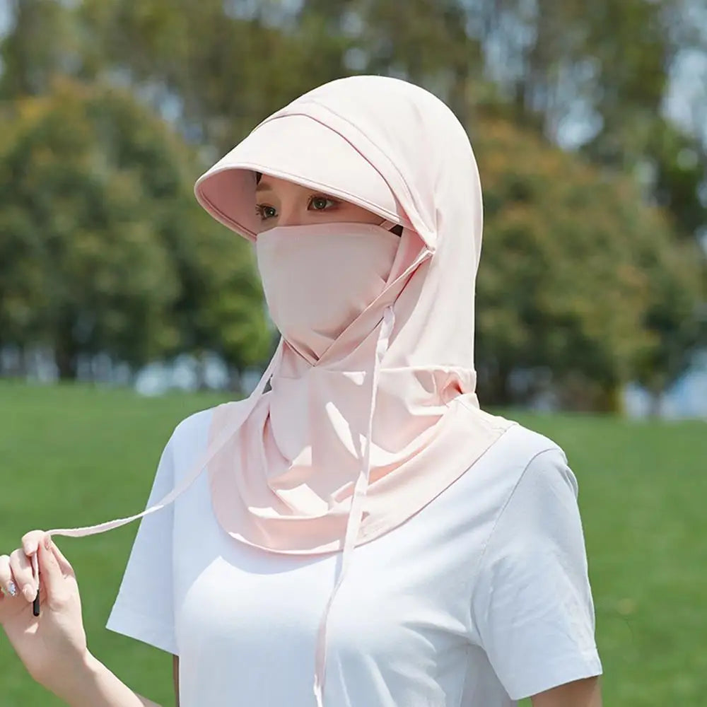 Men Breathable Full Head Mask Women Summer Sun Protection Cooling Long Balaclava Face Mask Neck Cover for Cycling Fishing