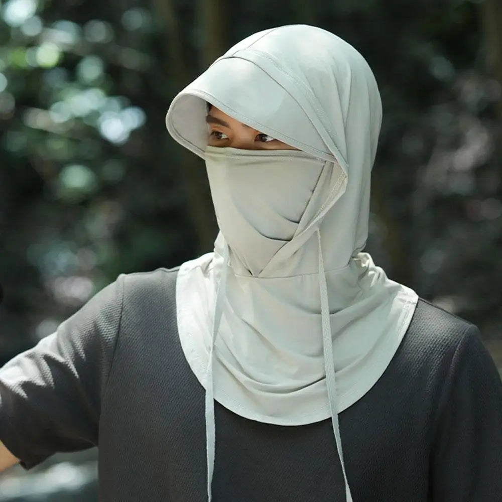 Men Breathable Full Head Mask Women Summer Sun Protection Cooling Long Balaclava Face Mask Neck Cover for Cycling Fishing