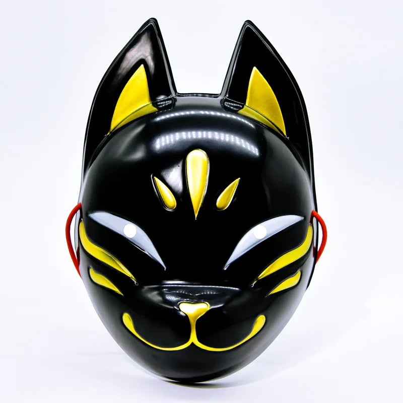 Fox Face Mask Lightweight Cosplay Animal Face Cover Hair Accessory Masquerade Costume Face Cover for Halloween Party Props