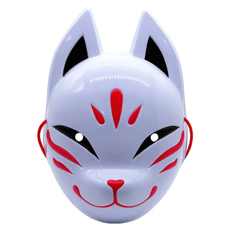 Fox Face Mask Lightweight Cosplay Animal Face Cover Hair Accessory Masquerade Costume Face Cover for Halloween Party Props