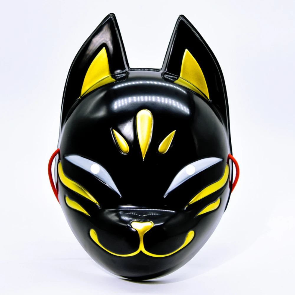 Fox Face Mask Lightweight Cosplay Animal Face Cover Hair Accessory Masquerade Costume Face Cover for Halloween Party Props