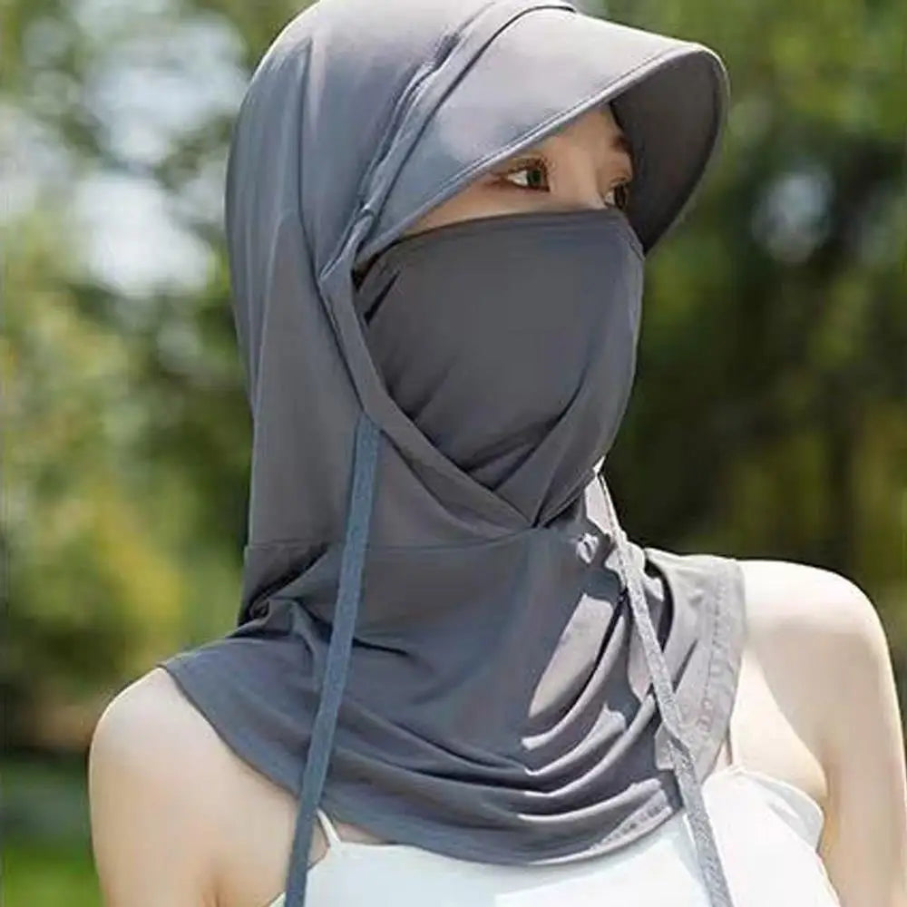 Men Breathable Full Head Mask Women Summer Sun Protection Cooling Long Balaclava Face Mask Neck Cover for Cycling Fishing