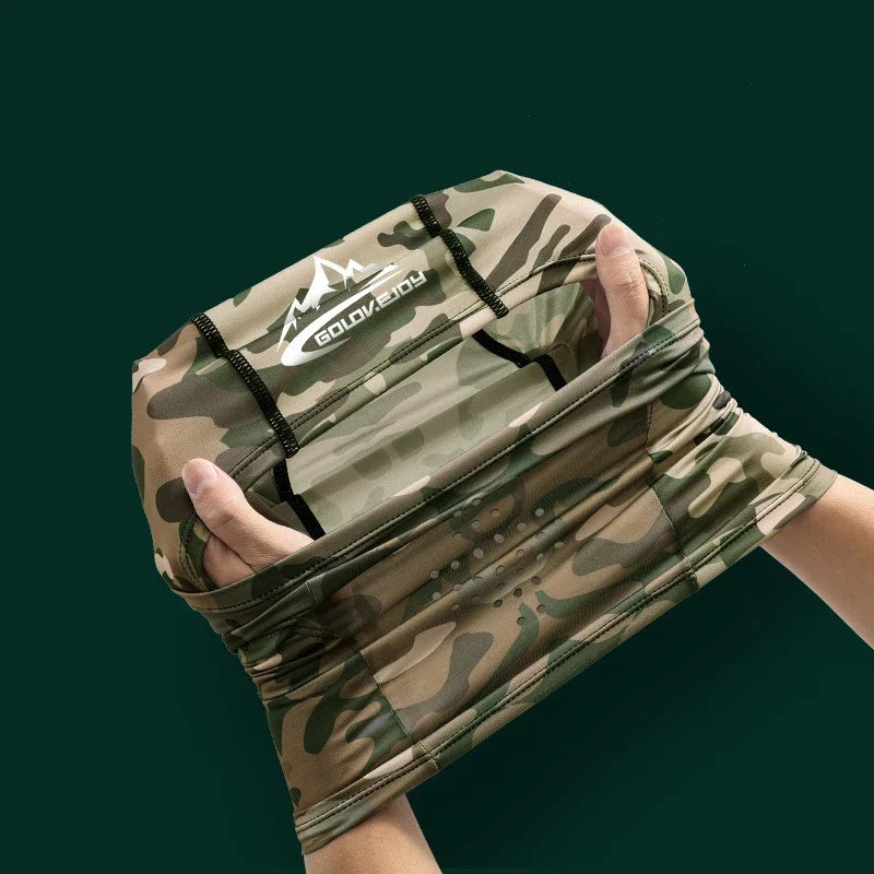 Camouflage Mask Cycling Balaclava Full Cover Face Mask Cap Quick Dry Lycra Summer Sun Ultra UV Protection Outdoor Ski Hunting