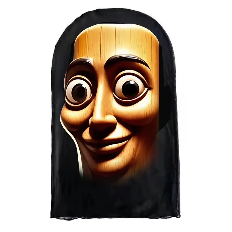 NEW 3D Printed Full Face Mask TungTungTung Sahur Mesh Mask For Men Party Supplies Funny Cosplay Props Novel