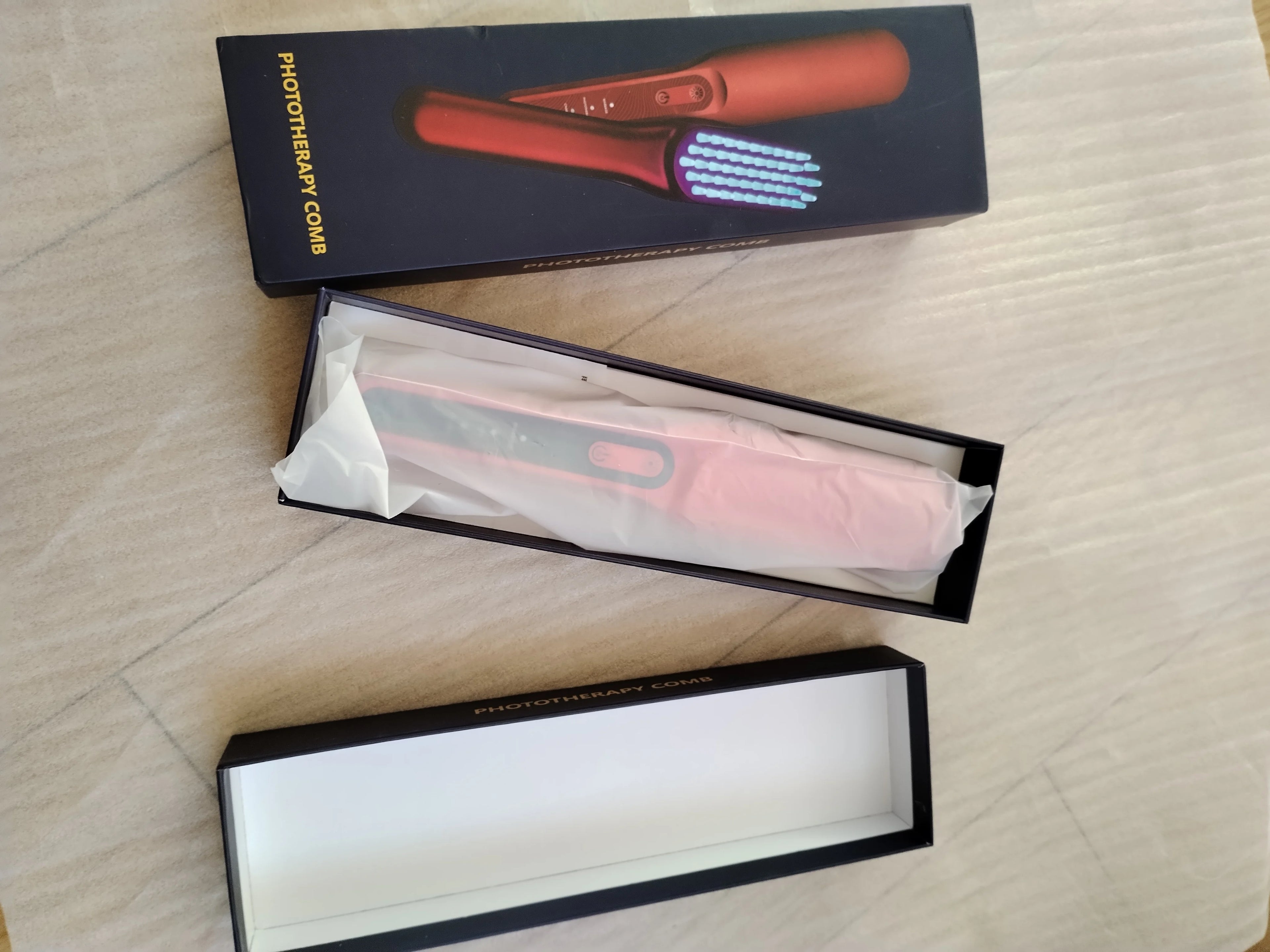 Head Massage Comb Anti Hair Loss Infrared Hair Growth Comb Vibration Scalp Massager Red Blue Light Treatment Head Scalp Massage