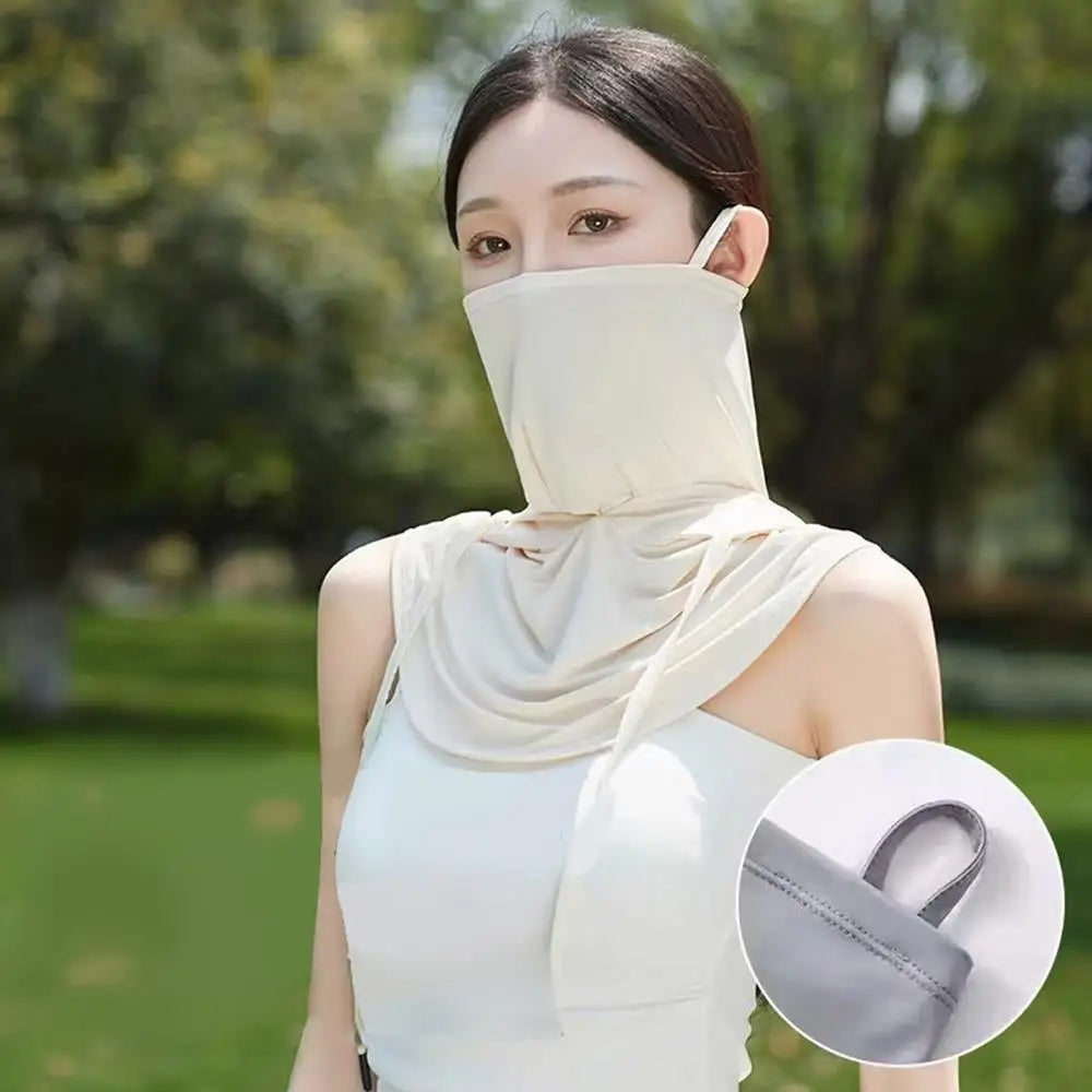 Men Breathable Full Head Mask Women Summer Sun Protection Cooling Long Balaclava Face Mask Neck Cover for Cycling Fishing